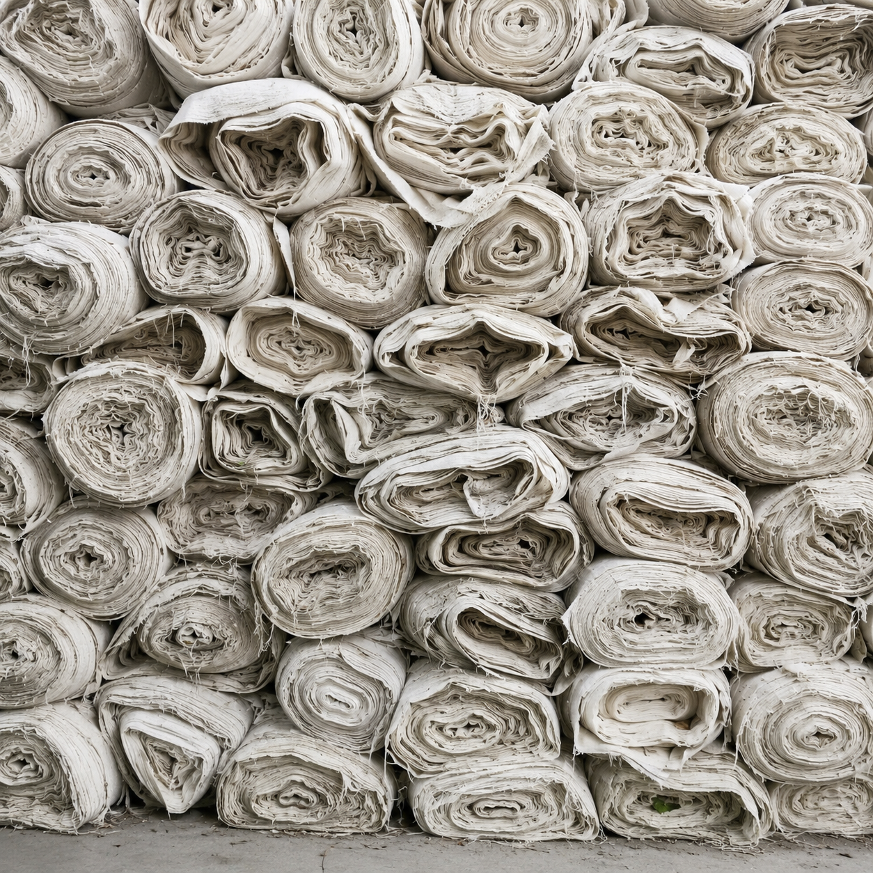Bulk greige fabric bolts ready for wholesale supply at JA Textile